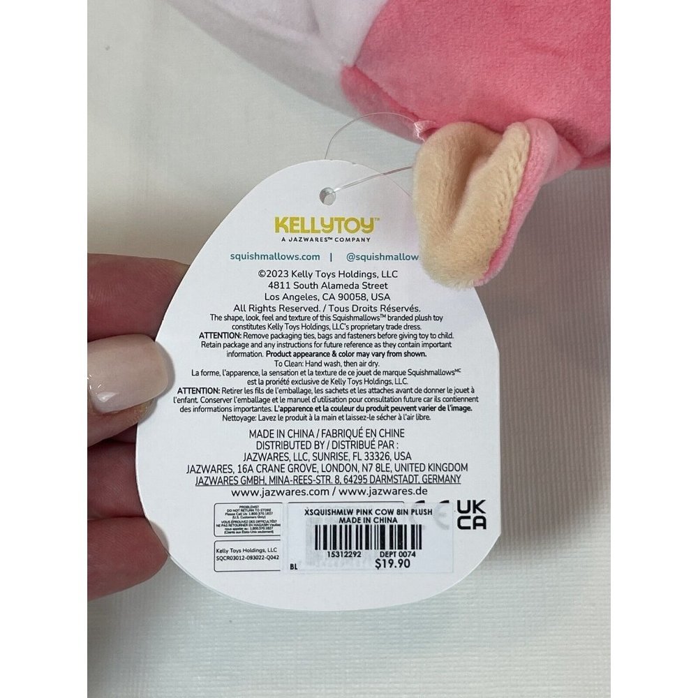 Squishmallow 8” Inch Reshma the Pink Cow Box Lunch Exclusive Plush Toy - Picture 11 of 14